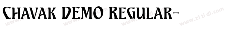 Chavak DEMO Regular字体转换